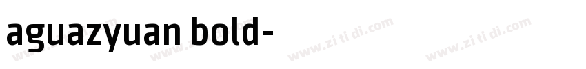 aguazyuan bold字体转换